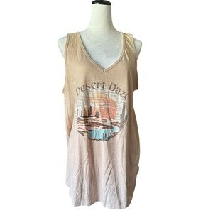 Torrid Graphic Beige Tank Top